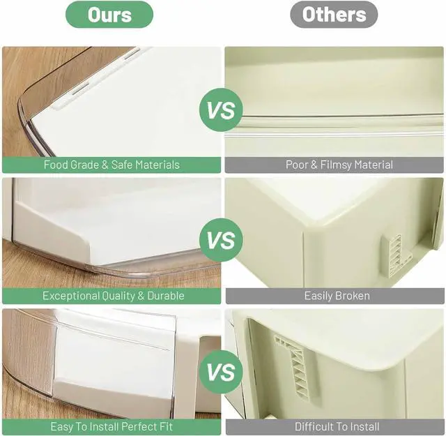 Alt view image 4 of 7 - Ecotric AAP73252202 AP5602939 Refrigerator Door Shelf Compatible with LG Kenmore Elite Refrigerator Door Bin AH3637058 PS3637058 AP5602939 AAP73252211 Replacement Only-2 PCS