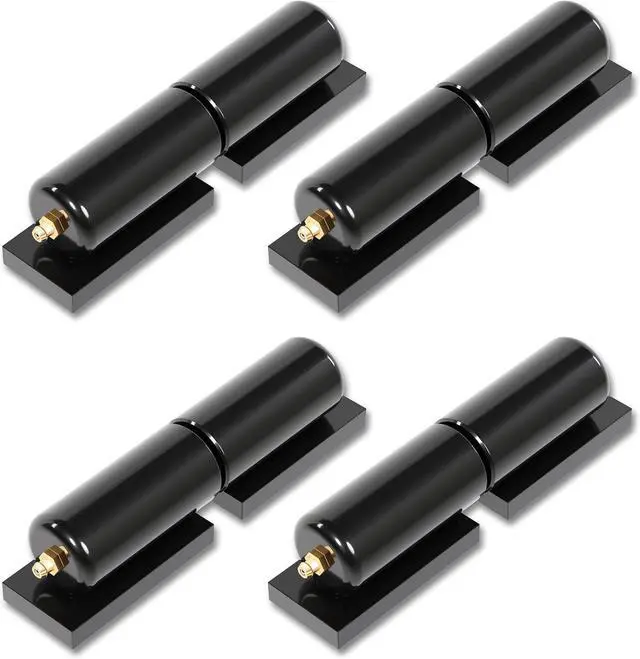 Main image of Ecotric 7" Heavy Duty Barrel Hinge for Swing Gates Doors Weld on 900 Lbs Weight Capacity Steel Gate Hinges Trailer Ramp Gate Hinges Black -4 Pcs