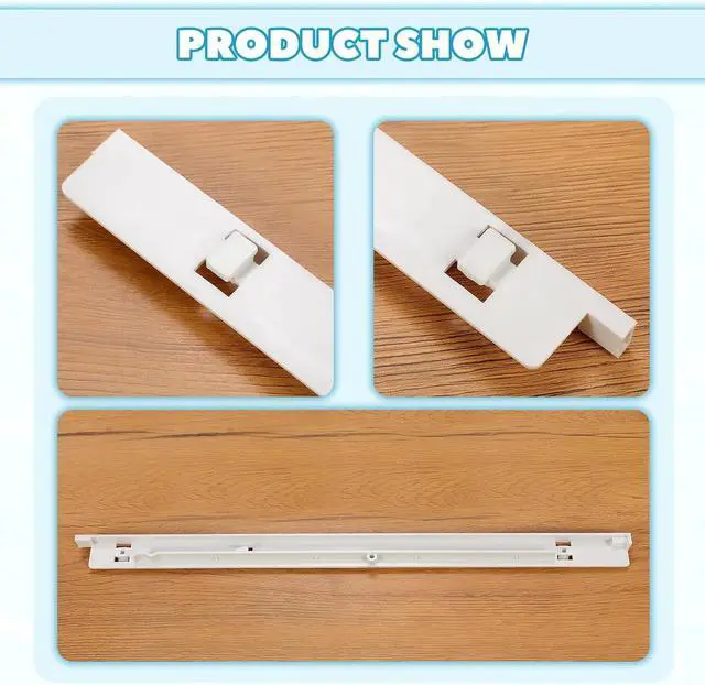 Alt view image 5 of 7 - Ecotric 240530601 Pan Hanger (Left) Compatible with Frigidaire Refrigerator Track Rail ABS Plastic