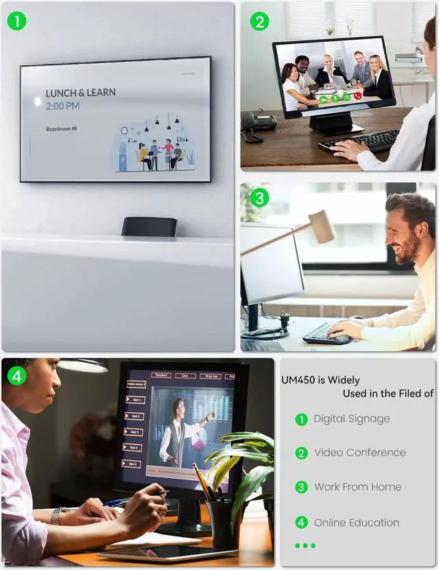 Alt view image 6 of 7 - MINISFORUM Mini PC UM450 Windows 11 AMD Ryzen 5 4500U 6C/6T up to 4.0 GHz 32GB RAM 512 GB PCIe SSD AMD Radeon Graphics Dual WIFI6 BT 5.2 Mini Computer 4K USB-C & Dual HDMI 2500Mbps 5X USB Ports