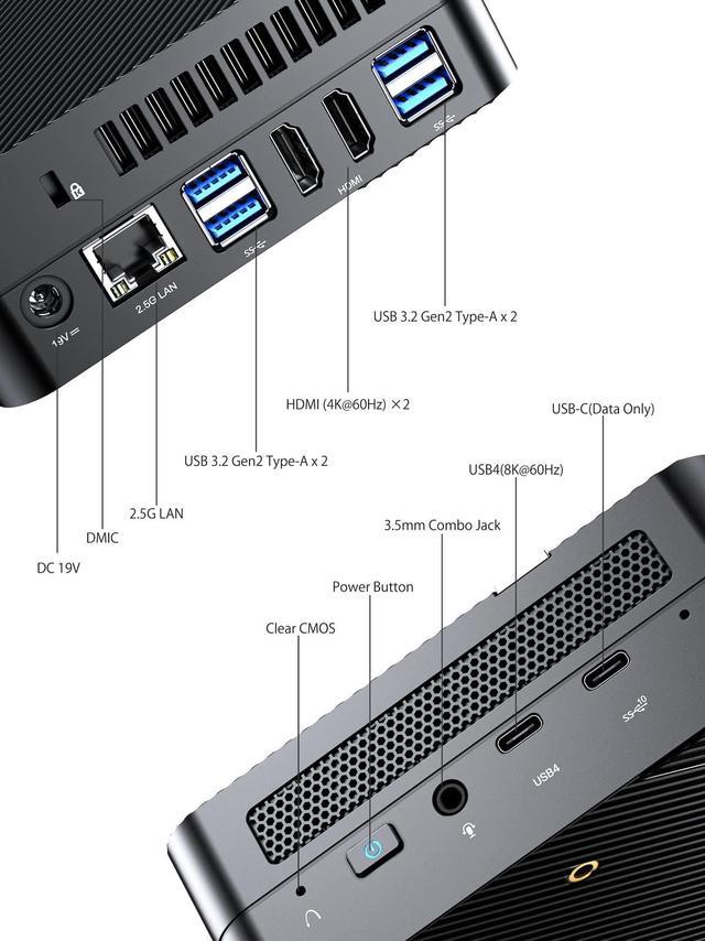 MINISFORUM DeskMini UM560 XT Barebone Mini PC AMD Ryzen