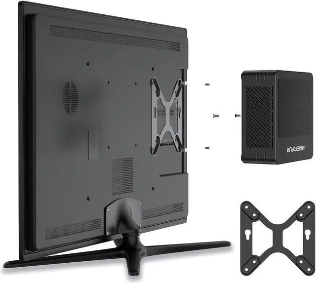 Alt view image 7 of 7 - MINISFORUM Elitemini X500 Mini PC AMD Ryzen 5 5600G up to 4.4Ghz DDR4 16GB RAM+512GB SSD, Dual Internet Port, Dual Displays 4K, 4x USB Desktop Personal Computer