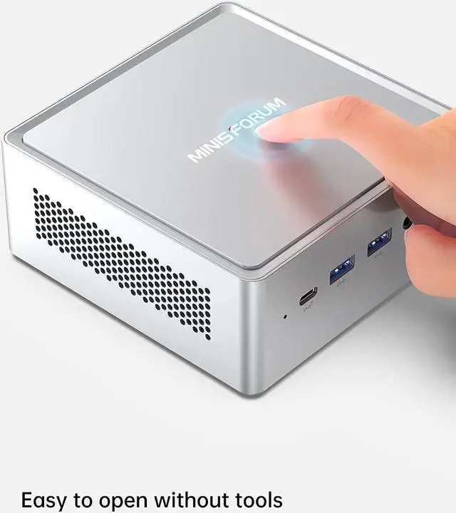 Alt view image 5 of 6 - Mini PC NPB7 13th Gen Intel Core i7-13700H Processor up to 5.0 GHz 32GB RAM DDR4 512GB PCIe 4.0 SSD 2X USB4(8K) Output Dual 2.5 G RJ45 LAN Mini Desktop Computer