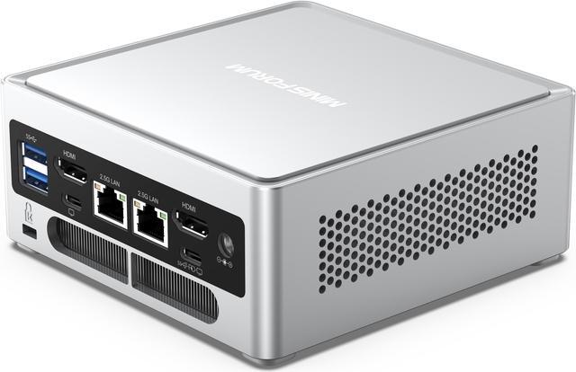 MINISFORUM NAB5 Mini PC 12th Gen Core i5-12450H 8C/12T up to 4.4GHz Mini  Computer with Intel UHD Graphics, 16G DDR4 512G PCIe4.0 SSD, 2X HDMI, 2X 