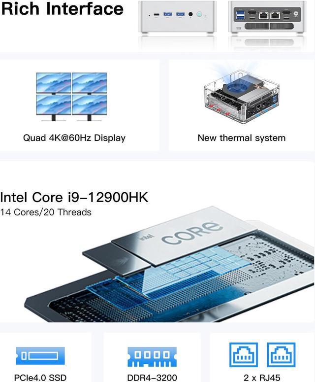 MINISFORUM Venus Series NAB9 Mini PC, 12th Gen Core i9 MINISFORUM Venus Series NAB9 Mini PC, 12th Gen Core i9