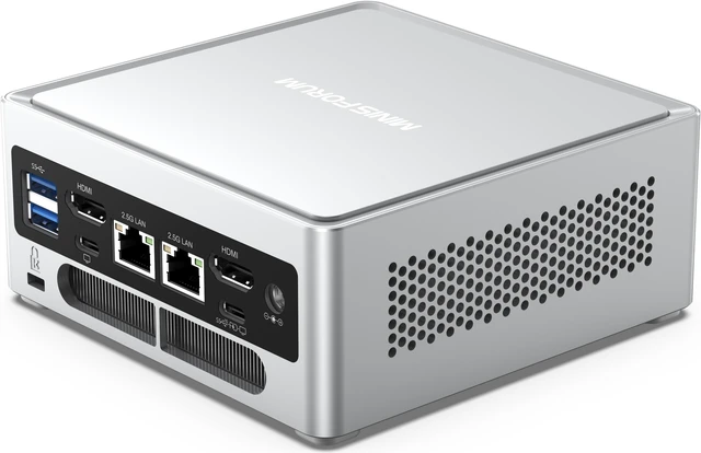 Main image of MINISFORUM NAB6 Lite Mini PC Core i5-12600H(12C/16T, up to 4.5 GHz) Mini Computer 32GB RAM + 1TB SSD, 2xHDMI + 2xUSB-C 4K@60Hz Outputs, 2x2.5G LAN, 4xUSB3.2, Intel Iris Xe Graphics Desktop Computer