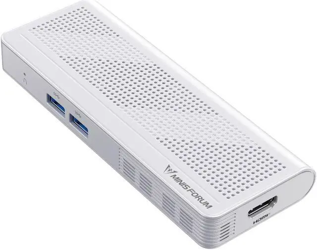 Main image of MINISFORUM S100 Mini PC Stick 12th Gen Alder Lake N100(up to 3.4GHz) Micro PC, LPDDR5 8GB RAM UFS2.1 128GB, 1x HDMI, 1x USB-C Output, 2X USB3.2, 2.5G RJ45 Port, PD 65W Power Adapter Micro Computer