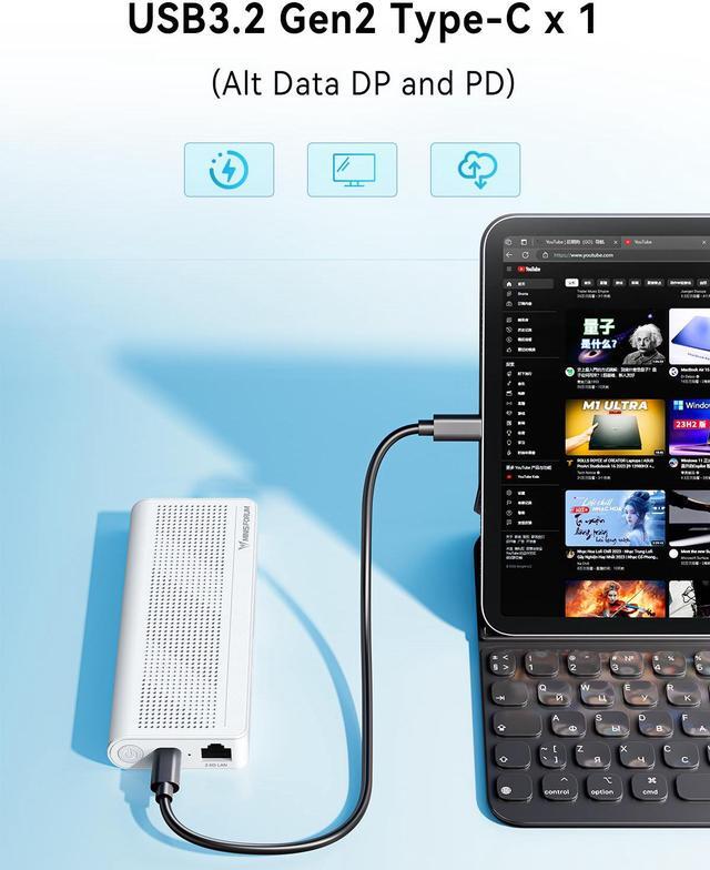 Alt view image 4 of 7 - MINISFORUM S100 Mini PC Stick 12th Gen Alder Lake N100(up to 3.4GHz) Micro PC, LPDDR5 8GB RAM UFS2.1 128GB, 1x HDMI, 1x USB-C Output, 2X USB3.2, 2.5G RJ45 Port, PD 65W Power Adapter Micro Computer