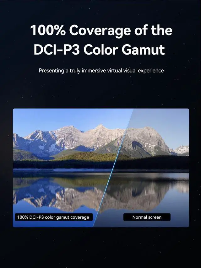 Alt view image 3 of 7 - MINISFORUM Portable Monitor 15.6 inch 2K@144Hz QHD Mini HDMI USB-C Touchscreen Laptop Monitor Computer Display HDR IPS 400nit Brightness Gaming Monitor with Cover/Speaker for Mac/Phone/Xbox/Switch/PS4
