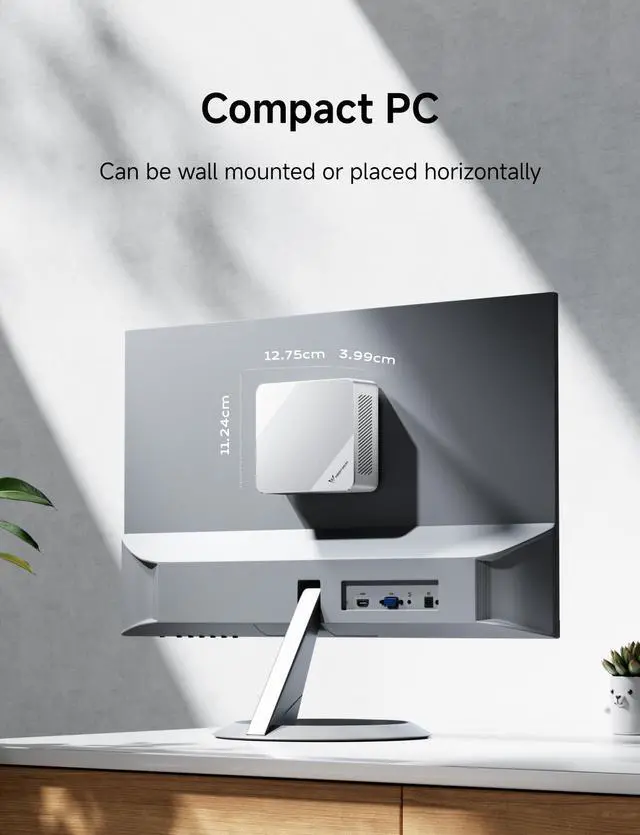 Alt view image 7 of 7 - MINISFORUM Mini PC UN150P Twin Lake N150 Micro Computer, 16GB RAM+512GB SSD, 2xHDMI TMDS/1xUSB-C 4K Triple Display, 4X USB3.2, 2.5inch SATA HDD Slot, SD Card Slot Intel UHD Graphics Small Form Factor