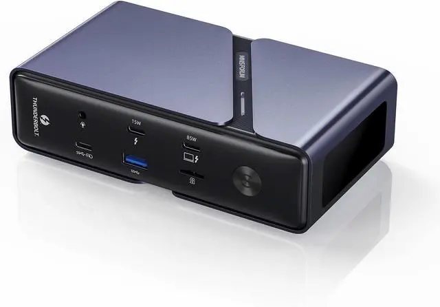 Main image of MINISFORUM TB4-01 Docking Station with Thunderbolt 4, Enclosure with Intel JHL 8440 Thunderbolt 4 Controller, DP1.4 | HDMI2.1 |TB4 Video Output | 3xUSB-A |1xRJ45 Dock Station