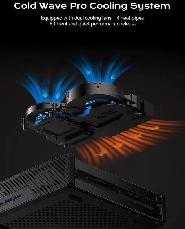 Alt view image 5 of 7 - MINISFORUM MS-A1 Mini Workstation AMD Ryzen 9 9950X(16C/32T, up to 5.7GHz) 64GB RAM 2TB SSD Mini PC, HDMI/DP/USB-C Triple Display Mini PC, 2x2.5G LAN Port, 4X PCIe SSD Slot, AMD Radeon Graphics