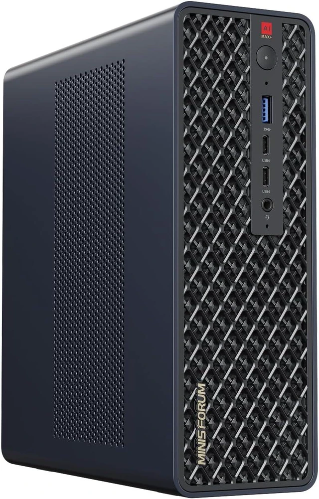 Main image of MINISFORUM MS-S1 Max Mini Workstation AMD Ryzen AI Max+ 395(16C/32T) 128GB LPDDR5 4TB SSD Mini PC, HDMI+2X USB4+2X USB4 V2 Video Output, 2x10G RJ45 Port, WiFi7, BT5.4, Radeon 8060S Graphics Computer