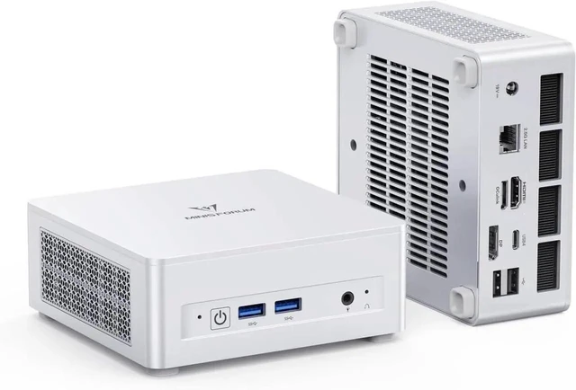 Main image of MINISFORUM UM880 Plus Mini PC AMD Ryzen 7 8845HS Desktop Computer 16GB RAM 512GB SSD, HDMI/DP/USB4 8K@60Hz Output, 2.5G RJ45 Port, Oculink Port, 4xUSB Port AMD Radeon 780M Graphics Micro Computer
