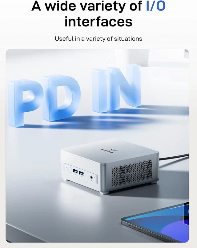 Alt view image 6 of 7 - MINISFORUM UM880 Plus Mini PC AMD Ryzen 7 8845HS Desktop Computer 16GB RAM 512GB SSD, HDMI/DP/USB4 8K@60Hz Output, 2.5G RJ45 Port, Oculink Port, 4xUSB Port AMD Radeon 780M Graphics Micro Computer