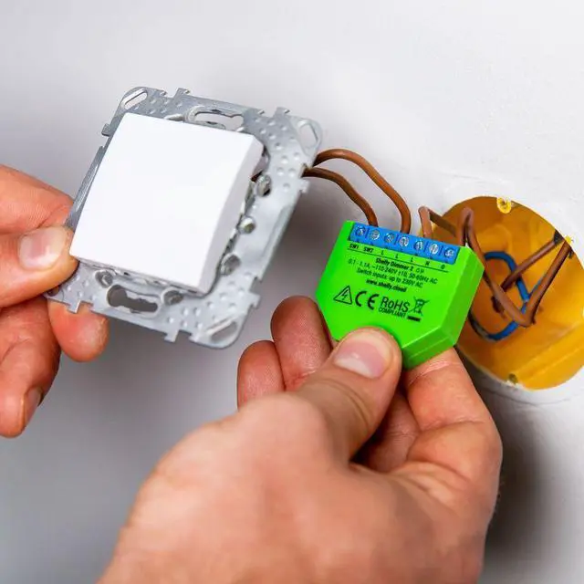 Alt view image 5 of 7 - Shelly Dimmer 2 | WiFi Smart Dimmer relay | Dimmable Lights | Compatible with Google Home & Alexa | iOS & Android App | No Hub Required | Wireless Switch | Home Automation