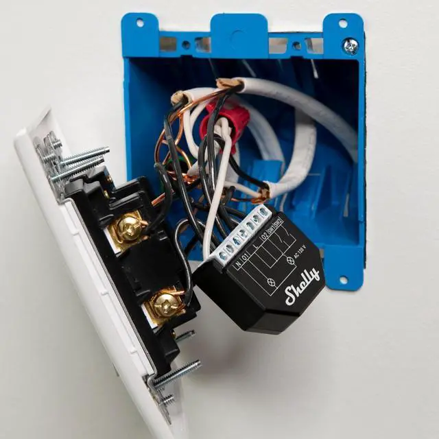 Alt view image 4 of 5 - Shelly Qubino Wave 2PM Z-Wave Smart Switch Relay  2 Channel 16 A with Current Measurement  Home Automation  Z-Wave Gateway  Low Power Consumption  Repeater Extended Mains  High Compatibility