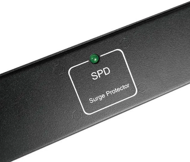 Alt view image 5 of 6 - Rack Mount Power Strip - 240V 30A 1C19 & 5 C13 outlets PDU with Built-in Surge Protector, Volt & Amp Meter for Data Center - 19 Metal Housing, Ears & Fittings Included (10C13 2C19)