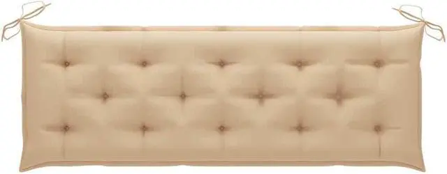 Alt view image 12 of 20 - vidaXL Cushion for Swing Chair Beige 78.7" Fabric Garden Seating Throw Pillow