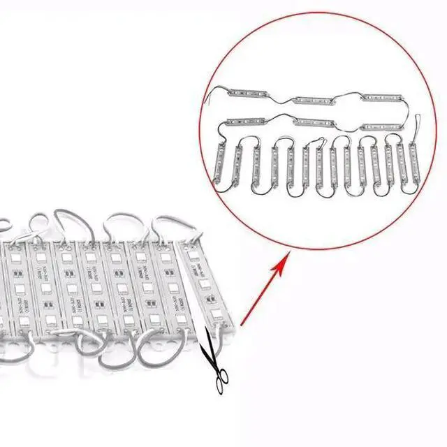 Alt view image 2 of 6 - Super Bright IP65 Waterproof 5050 SMD Module Light Sign Strip Lamp DC 12V