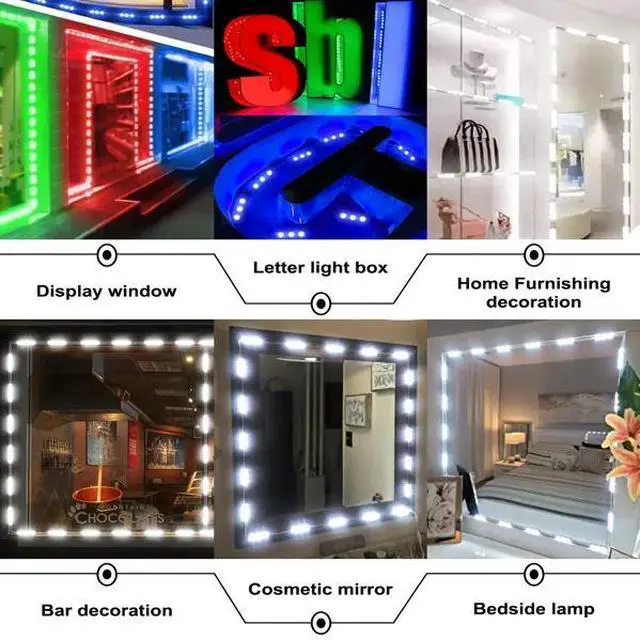 Alt view image 4 of 7 - Waterproof 5050 SMD RGB LED Module Light Store Front Window Letters Sign Lamp