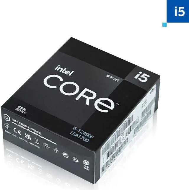Alt view image 3 of 7 - Intel Core i5-12490F Alder Lake Desktop Processor Game Special Edition i5 12th Gen, 6 Cores up to 4.6 GHz Turbo LGA 1700 65W Without Graphics and Fan,brand new