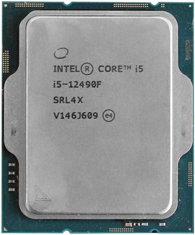 Intel Core i5-12490F Alder Lake Desktop Processor Game Special Edition i5  12th Gen, 6 Cores up to 4.6 GHz Turbo LGA 1700 65W Without Graphics and Fan  