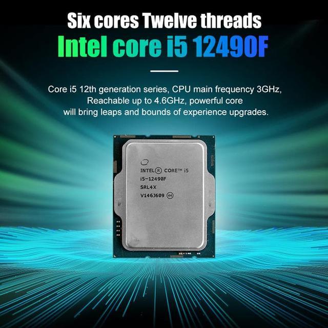 Intel Core i5-12490F Alder Lake Desktop Processor Game Special Edition i5 12th Gen, 6 Cores up to 4.6 GHz Turbo LGA 1700 65W Without Graphics and -Black Box Processors - Desktops Newegg.com