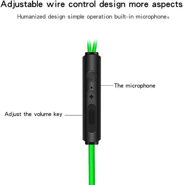 Alt view image 6 of 6 - JIES Fashion Sports In-Ear Earbud Headphones Waterproof and sweat proof- Green