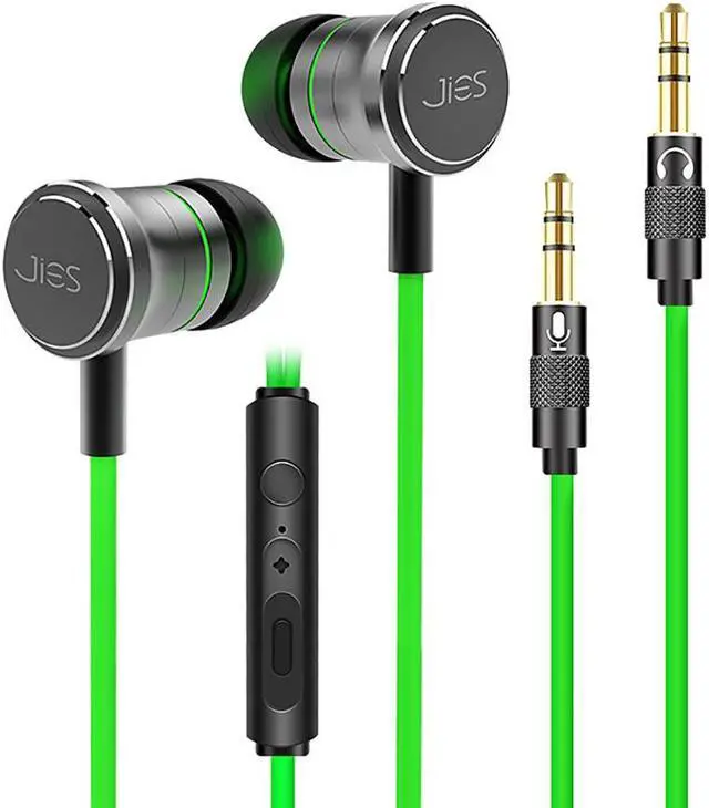 Alt view image 5 of 6 - JIES Fashion Sports In-Ear Earbud Headphones Waterproof and sweat proof- Green