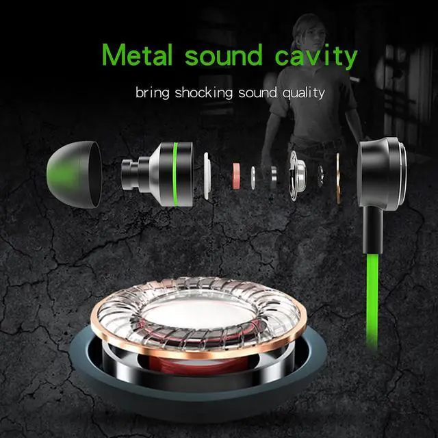 Alt view image 3 of 6 - JIES Fashion Sports In-Ear Earbud Headphones Waterproof and sweat proof- Green