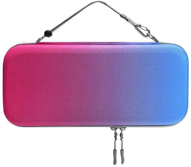 Alt view image 3 of 7 - Carrying Case for Switch 2 , Water-Resistant Hard Shell with 10 Game Card Slots (Red Blue)