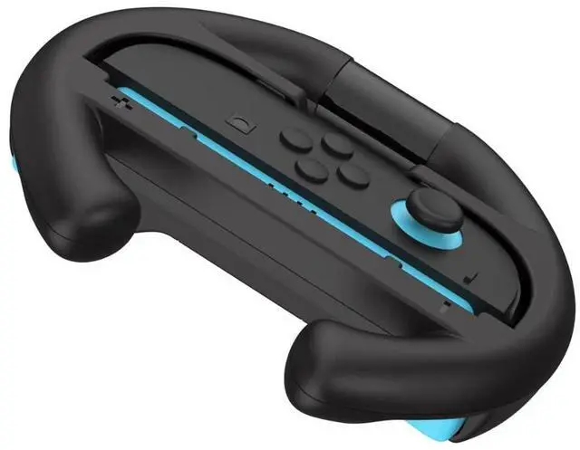 Alt view image 3 of 6 - Racing Wheel Set for Switch 2 Joy-C on, 2-Pack Steering Wheel Controller Grips for Mario Kart (3195)