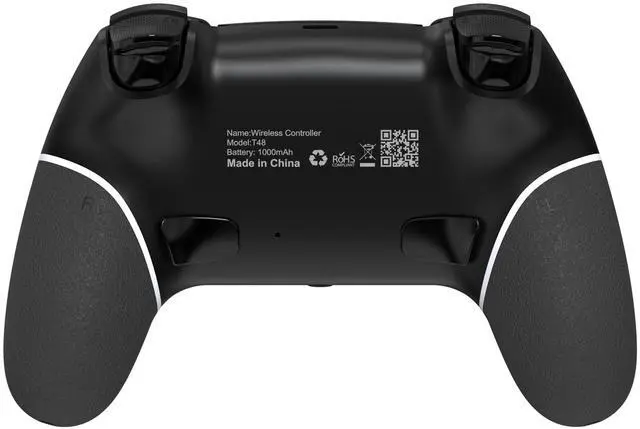 Alt view image 4 of 4 - Wireless Controller with Hall Joystick for PS4,Pro,Slim - Wireless Controller with Built-in Speakers/Precise Joysticks/Turbo/Advanced Buttons Programming, 1000mAh Rechargeable Battery (Black White)