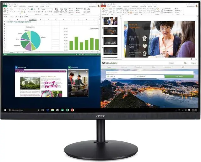Alt view image 19 of 20 - Acer CB272 bmiprx 27" Full HD (1920 x 1080) IPS Zero Frame Home Office Monitor with AMD Radeon FreeSync - 1ms VRB, 75Hz Refresh, Height Adjustable Stand with Tilt & Pivot (Display, HDMI & VGA ports)