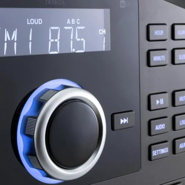 Alt view image 3 of 7 - Jensen JWM62A AM|FM|DVD|CD|USB|AUX|App Ready Bluetooth RV Wallmount Stereo w/ App Control, 3-Speaker Zones / 8 Speaker Output 8X 6 Watt, Receives Bluetooth Audio (A2DP) & Controls (AVRCP) from Devices