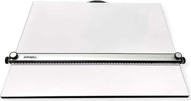 Alt view image 4 of 7 - PROARTek Drafting PK00016 Model PXB26 Portable Drafting Drawing Board 20" x 26"; PXB Series; Adjustable Aluminum Parallel Straightedge; Carry Handle; Architecture Tool for Students and Professionals