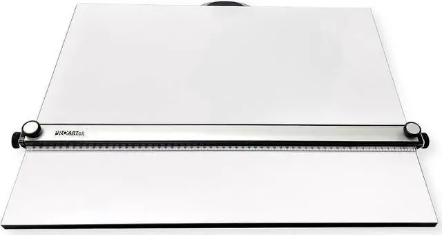 Alt view image 4 of 7 - PROARTek Drafting PK00017 Model PXB31 Portable Drafting Drawing Board 23" x 31"; PXB Series; Adjustable Aluminum Parallel Straightedge; Carry Handle; Architecture Tool for Students and Professionals