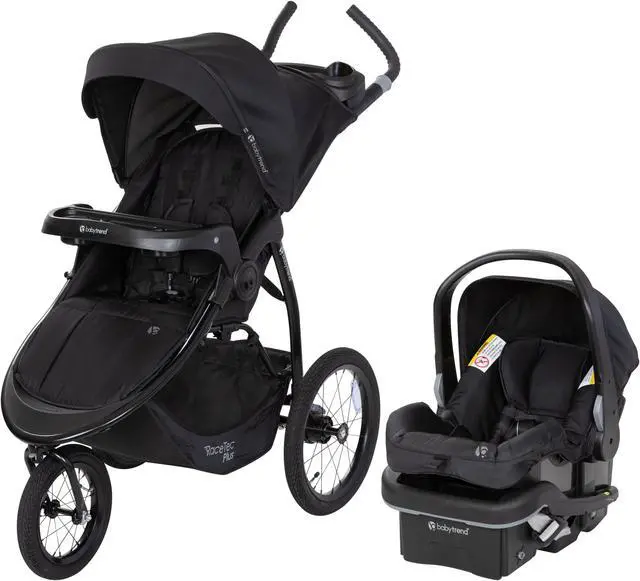 Main image of Baby Trend Expedition® Race Tec PLUS Jogger Travel System with EZ-Lift 35 PLUS Infant Car Seat, Ultra Black