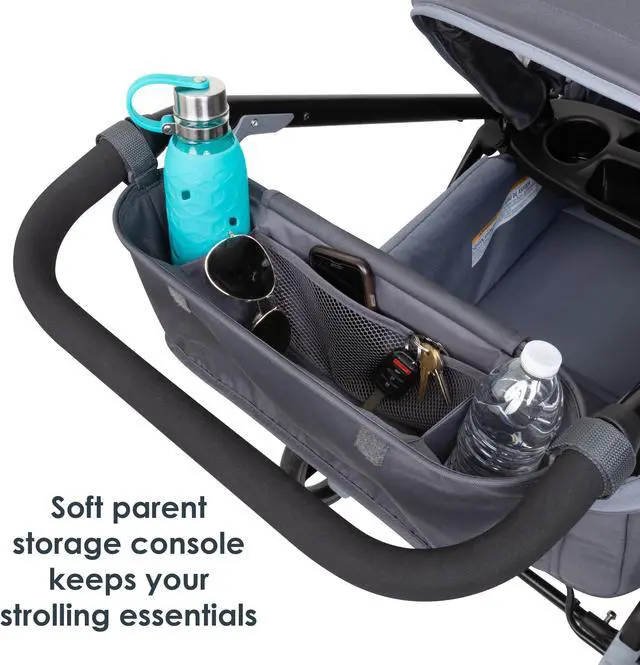Alt view image 4 of 7 - Baby Trend Expedition 2-in-1 Stroller Wagon PLUS, Ultra Grey