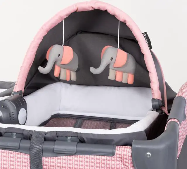 Alt view image 4 of 7 - Baby Trend Lil Snooze Deluxe III Nursery Center Playard, Cozy Pink