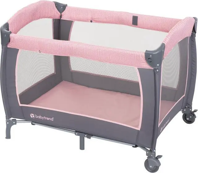 Alt view image 3 of 7 - Baby Trend Lil Snooze Deluxe III Nursery Center Playard, Cozy Pink