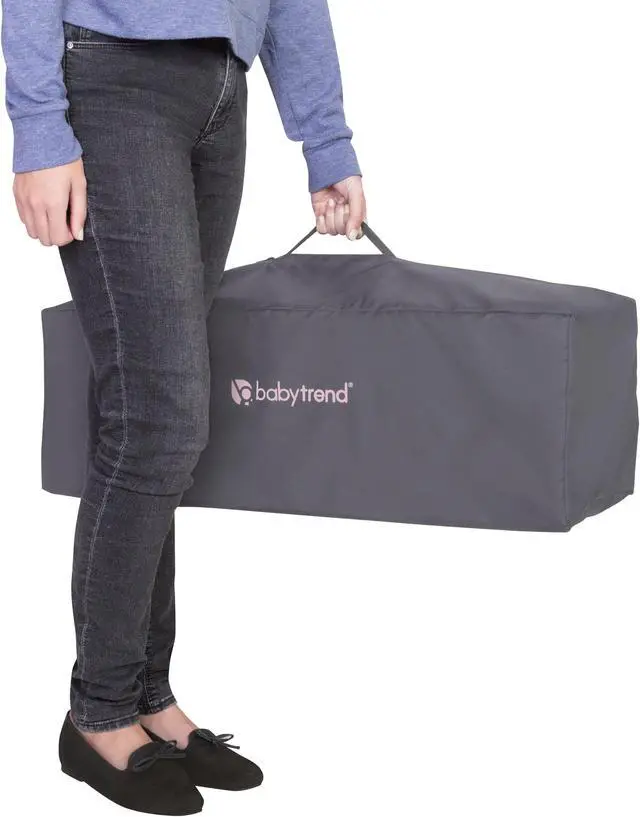 Alt view image 7 of 7 - Baby Trend Lil Snooze Deluxe III Nursery Center Playard, Cozy Pink