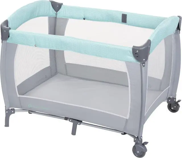 Alt view image 4 of 7 - Baby Trend Lil Snooze Deluxe III Nursery Center Playard, Cozy Mint