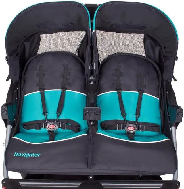 Alt view image 3 of 5 - Baby Trend Navigator Double Jogger Stroller, Tropic