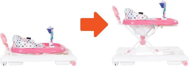 Alt view image 3 of 7 - Smart Steps by Baby Trend Trend 3.0 Activity Walker, Pink Sprinkles