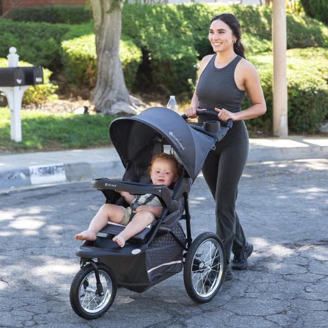 Alt view image 6 of 6 - Baby Trend Expedition® Jogger Travel System with EZ-Lift Infant Car Seat, Dash Pink