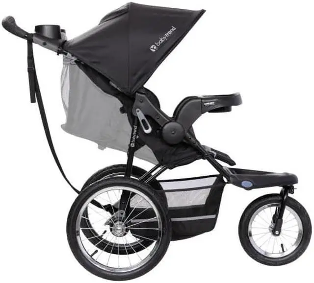 Alt view image 3 of 6 - Baby Trend Expedition® Jogger Travel System with EZ-Lift Infant Car Seat, Dash Black