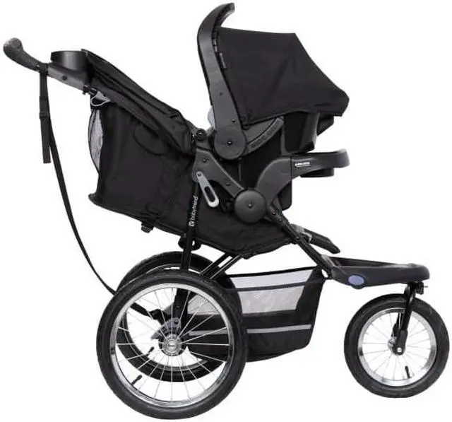 Alt view image 4 of 6 - Baby Trend Expedition® Jogger Travel System with EZ-Lift Infant Car Seat, Dash Black