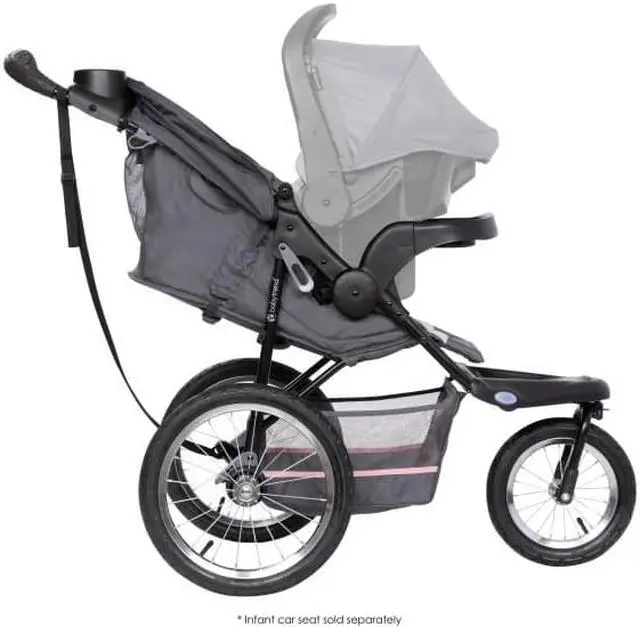 Alt view image 3 of 7 - Baby Trend Expedition® Jogger, Jogging Stroller, Dash Pink